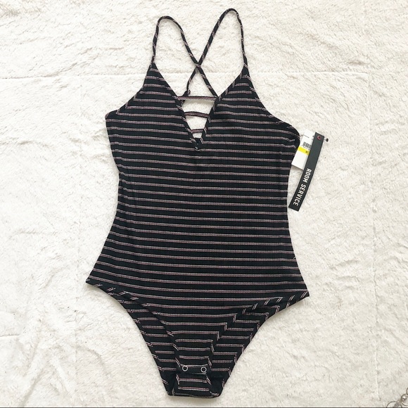 Room Service | Striped Ribbed Bodysuit *NWT* - Picture 4 of 8